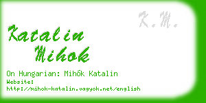 katalin mihok business card